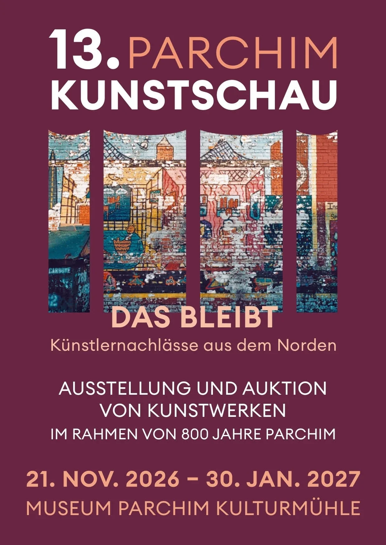 Poster für die Kunstschau "Das bleibt"