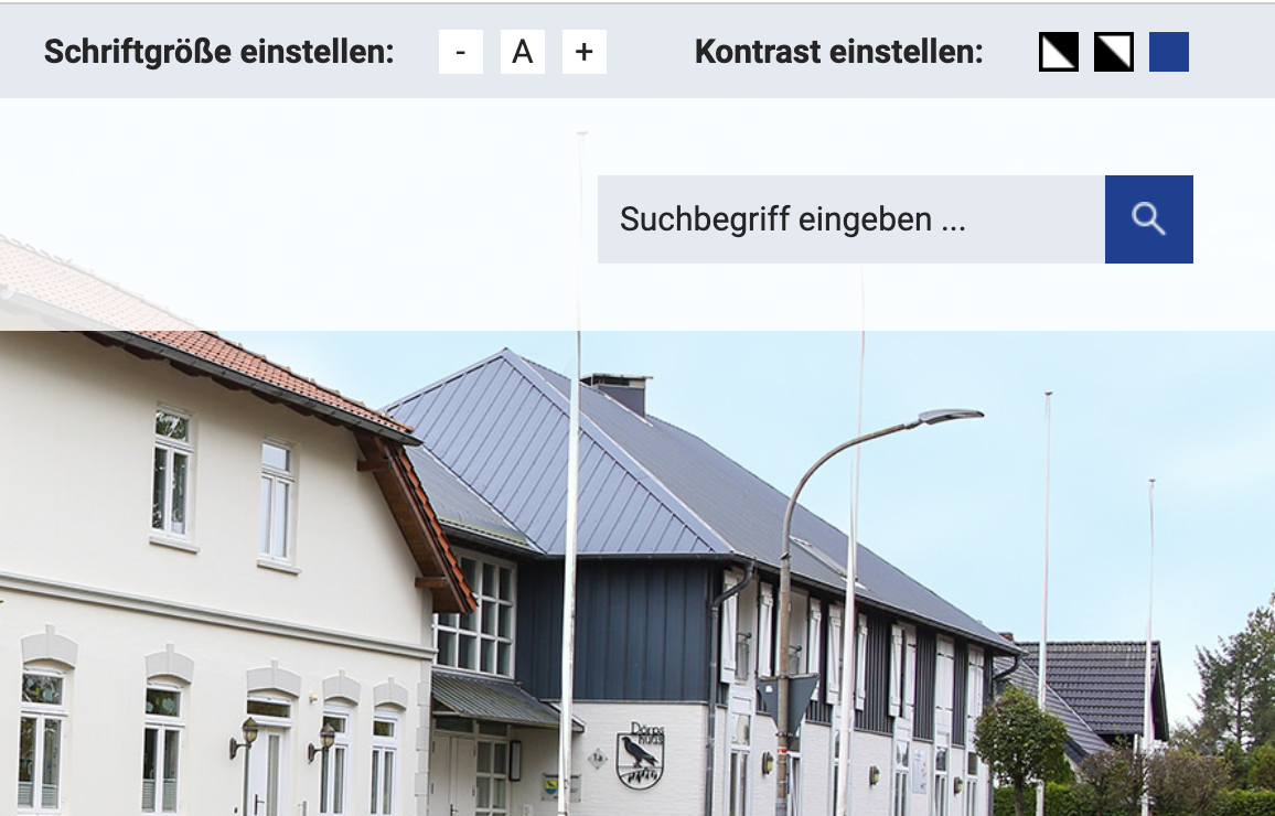 Schriftgröße & Kontrast