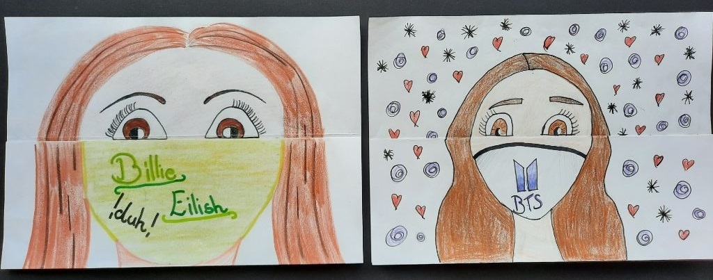 Bild: Klasse 6a - Face behind the mask (15)