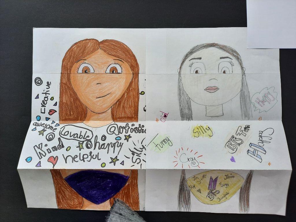 Bild: Klasse 6a - Face behind the mask (16)