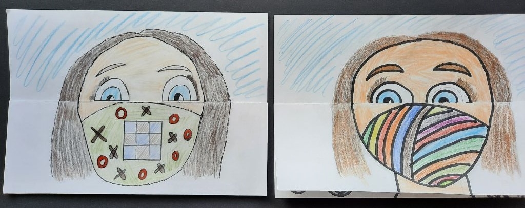 Bild: Klasse 6a - Face behind the mask (17)