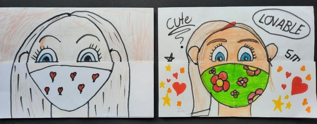 Bild: Klasse 6a - Face behind the mask (1)