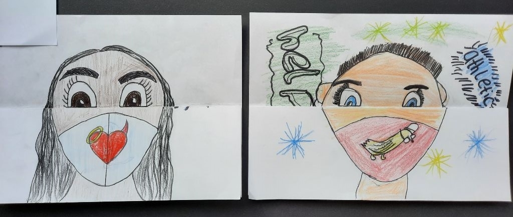 Bild: Klasse 6a - Face behind the mask (20)
