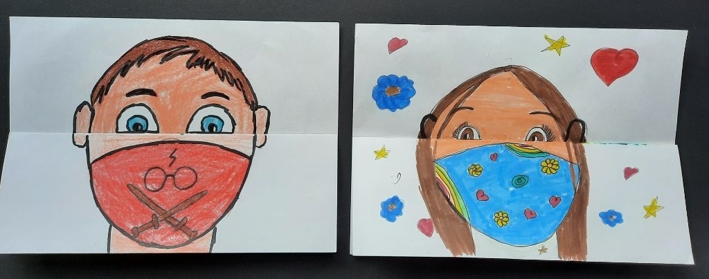 Bild: Klasse 6a - Face behind the mask (23)