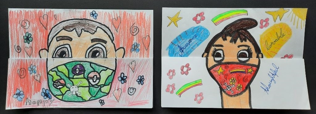 Bild: Klasse 6a - Face behind the mask (25)