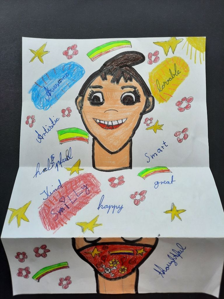 Bild: Klasse 6a - Face behind the mask (4)