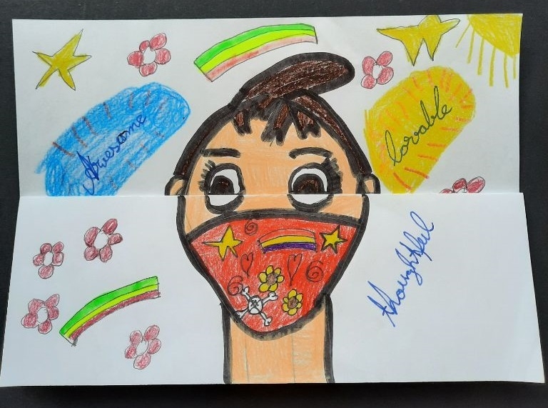 Bild: Klasse 6a - Face behind the mask (5)
