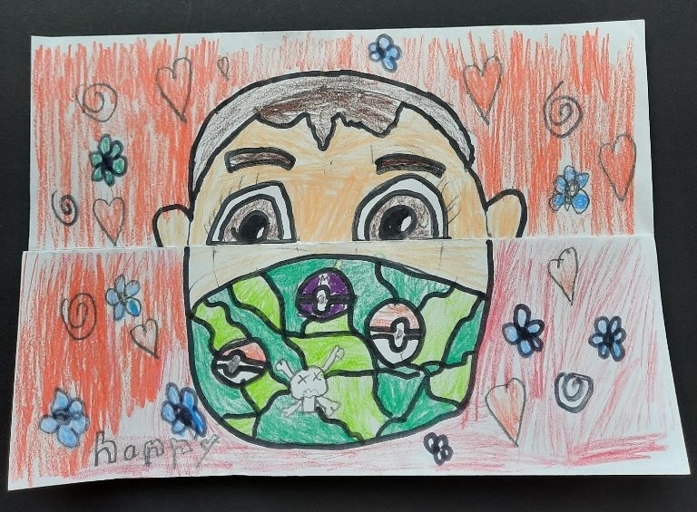 Bild: Klasse 6a - Face behind the mask (6)