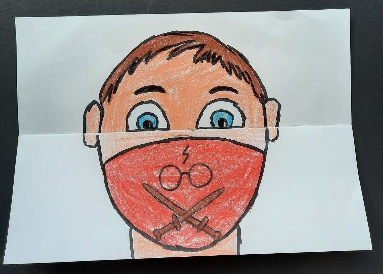 Bild: Klasse 6a - Face behind the mask (7)