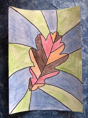 Herbstblatt von Jan-Lukas aus Klasse 3b 