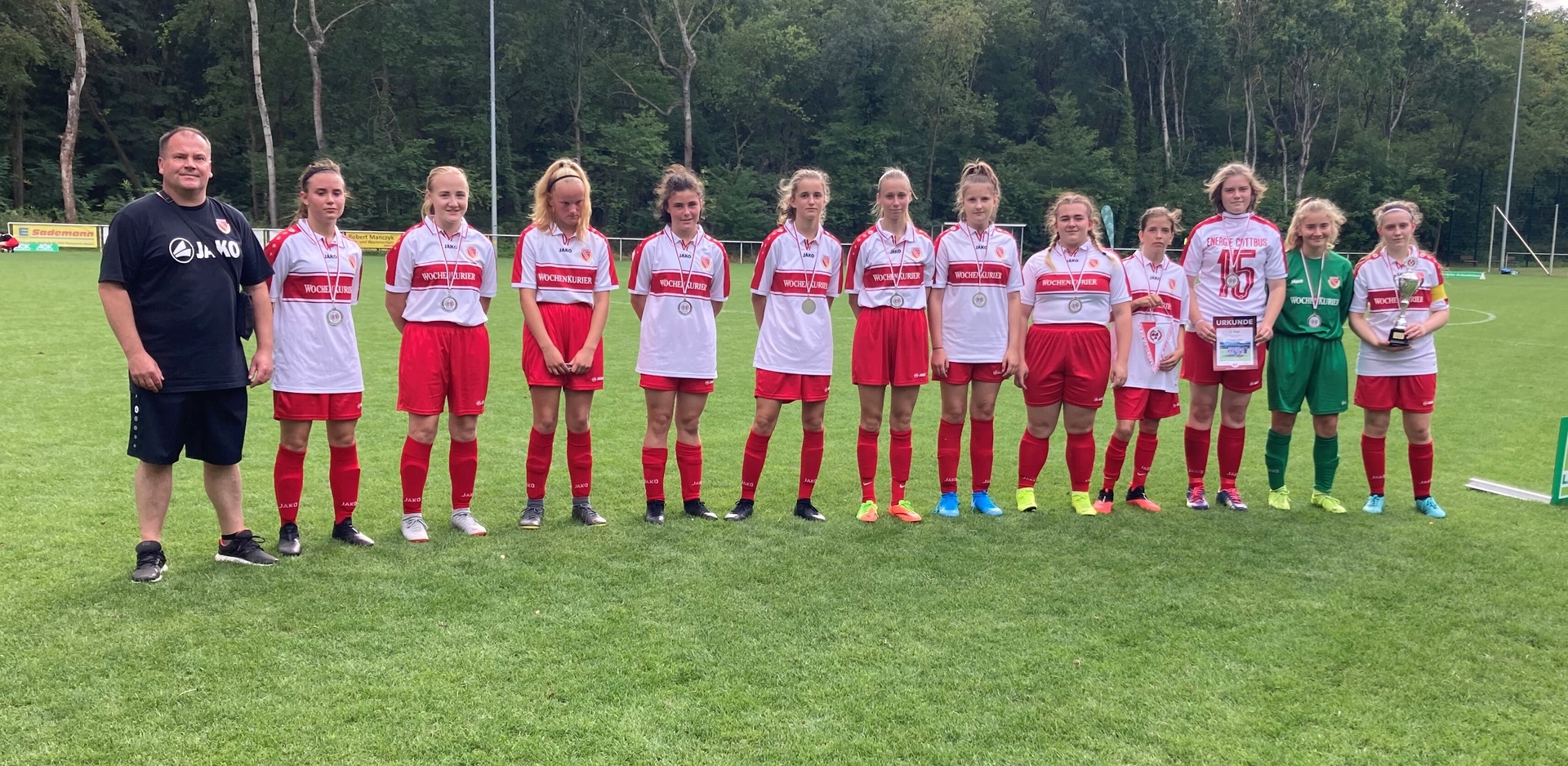 Bild: FC Energie Cottbus - Zweitplatzierte C-Juniorinnen