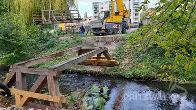 Foto des Albums: Brücke am Bürgerpark abgebaut