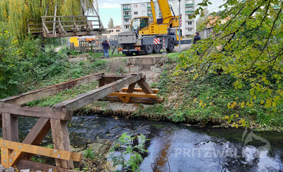 Foto des Albums: Brücke am Bürgerpark abgebaut