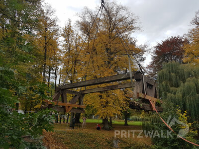 Foto des Albums: Brücke am Bürgerpark abgebaut