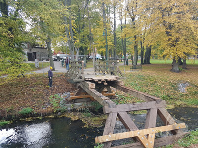 Foto des Albums: Brücke am Bürgerpark abgebaut