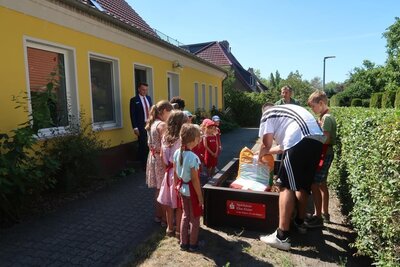 Foto des Albums: Eine großzügige Spende unserer Sparkasse