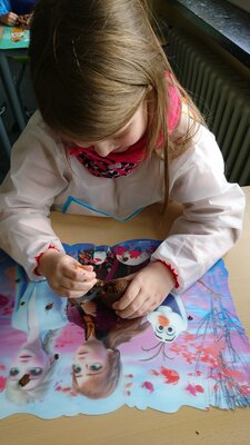 F&uuml;chse bei der Arbeit. 