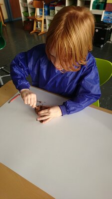 F&uuml;chse bei der Arbeit. 