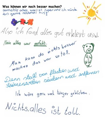 Foto des Albums: Feedback der Kinder