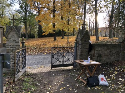 Foto des Albums: Kranzniederlegung und Andacht an der Kriegsgräberstätte auf dem Paretzer Friedhof (16.11.2020)