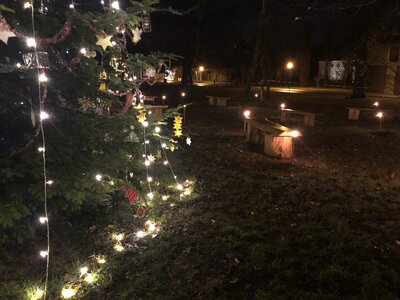 Foto des Albums: Weihnachtsgottesdienst 2020 an der Paretzer Dorfkirche (24.12.2020)