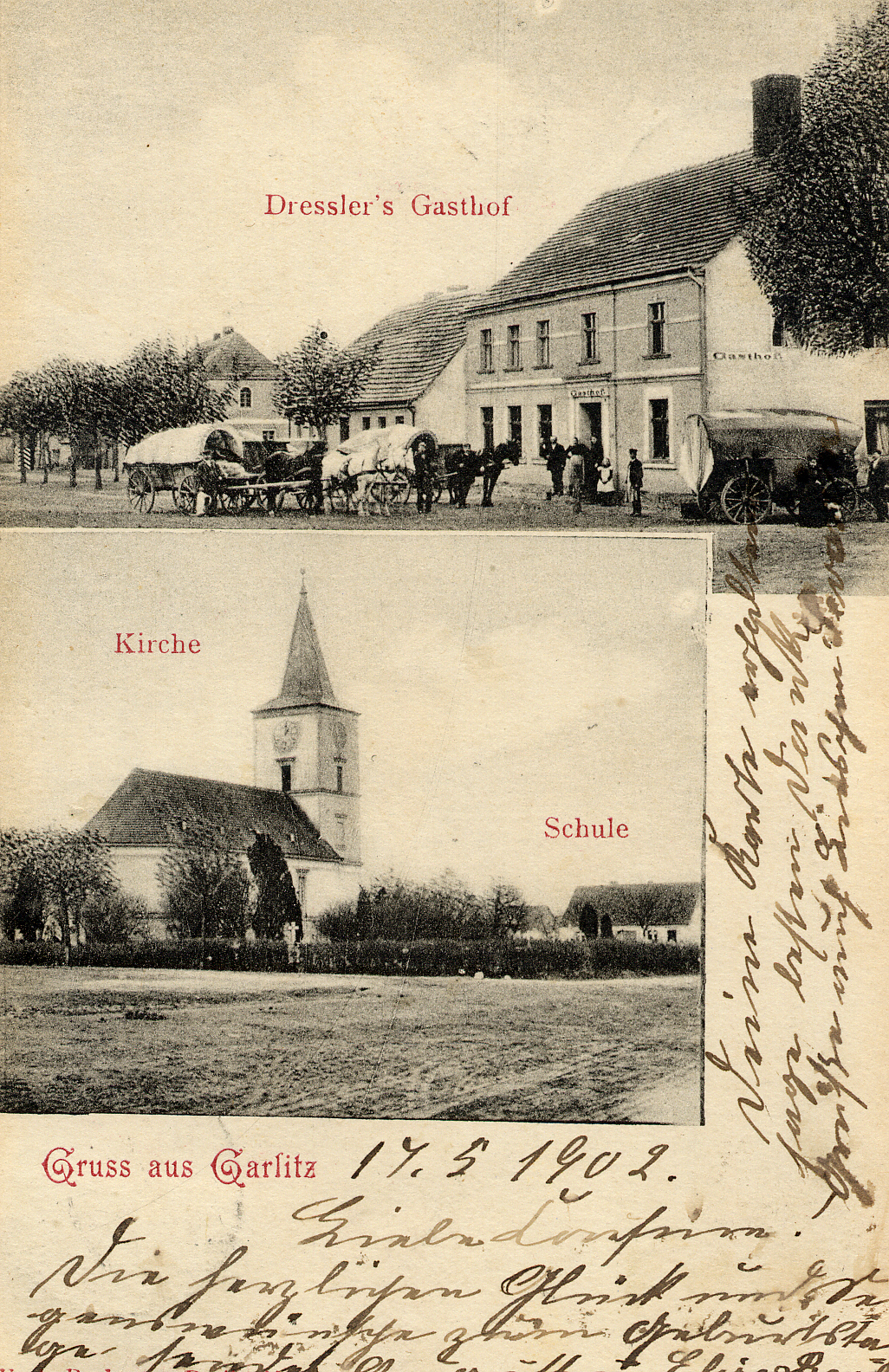 Bild : Postkarte vom 17.05.1902
