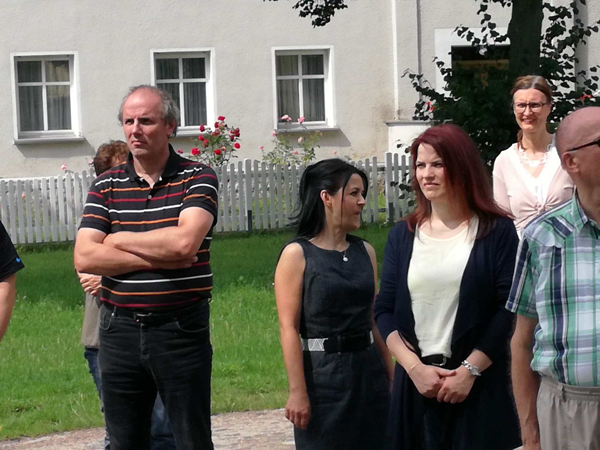 Bild : mit dabei: Bürgermeister Tutzschke, Amtsdirektorin Lenke, Bauamtsleiterin Richter