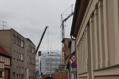 Foto des Albums: Einrichtung der Baustelle Klosterviertel Kyritz (28.01.2021)