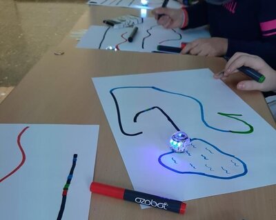 Ozobots im Einsatz 