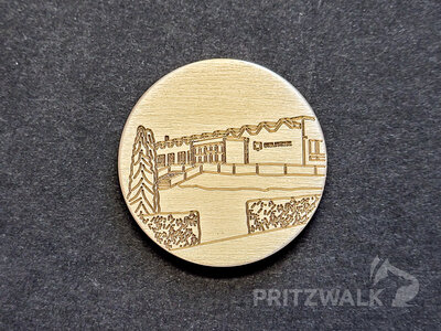 Im Oktober war die Bibliothek auf der Medaille abgebildet.  (Bild vergr&ouml;&szlig;ern)