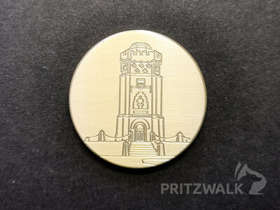 Der Bismarckturm ist im Mai auf der Medaille abgebildet.  (Bild vergr&ouml;&szlig;ern)