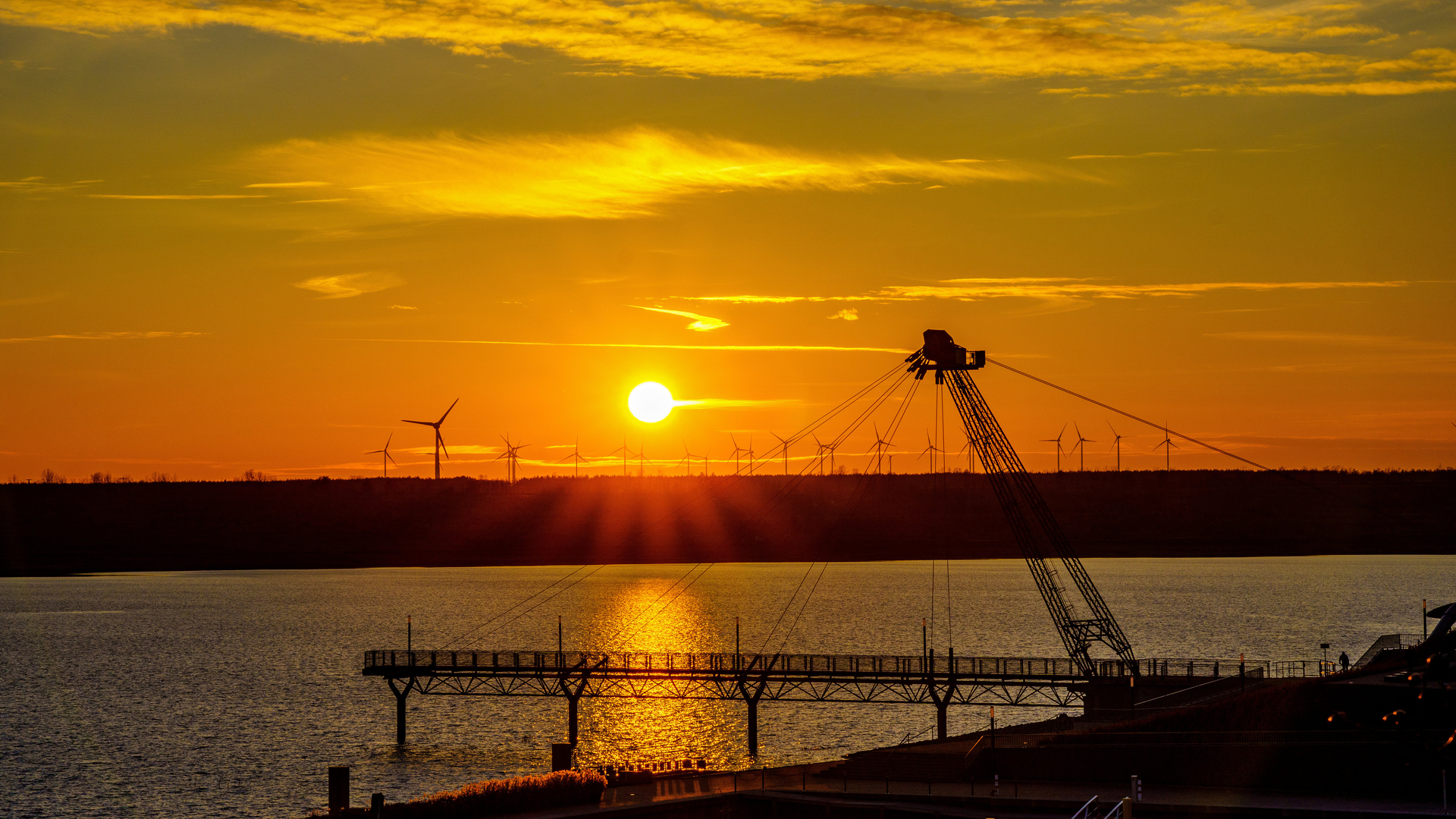 Bild: 30.01.2021 Sonnenuntergang Seebrücke W.-D. Lüdeke