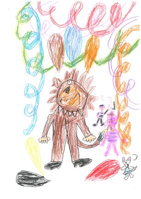 Paul K&uuml;hnert, 16 Jahre: &bdquo;Ich liebe es, beim Fasching zu tanzen. Auf dem Bild habe ich mich gemalt. Ich trage eine Maske, damit keiner sieht, wer ich bin.&ldquo;  (Bild vergr&ouml;&szlig;ern)
