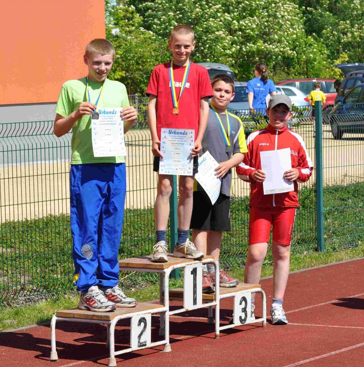 Bild: Siegerehrung der M 13