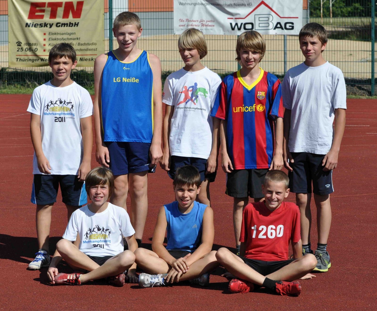Bild: Riege 6/1: Jungen der M12/13