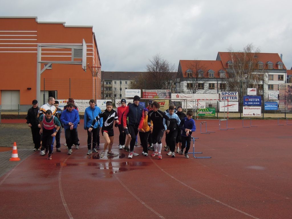 Bild: Start zum ersten Lauf um 10.00 Uhr