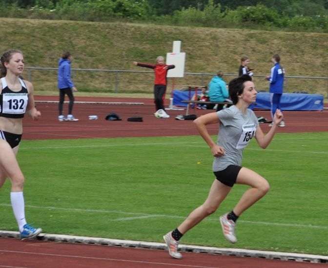 Bild: Elisa Rehle nicht beim Sprint, sondern bei ihrem abschließendem 2000-m-Lauf