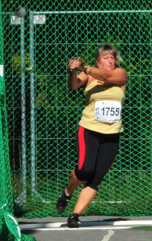 Bild: Mit Kreisrekord beim Europachampionat: Anke Kalbaß wirft 39,36m