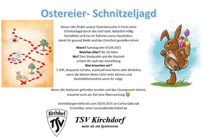 Foto des Albums: 2021-04-03 Ostern im TSV Kirchdorf  Ostereier-Schnitzeljagd und Besuch SeniorInnen (03. 04. 2021)
