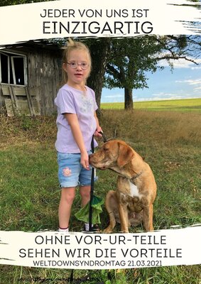 Das ist Luana, sie verbringt gerne Zeit mit ihren drei gro&szlig;en Geschwistern, sie ist gerne mit ihrem Hund Marley in der Natur, sie liebt Musik, tanzt gerne und lacht viel. Sie sagt ihrer Familie jeden Tag, dass sie sie liebt. 