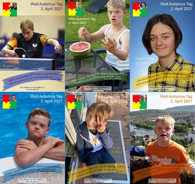 Hier sind alle Poster mit Fotos auf einer Collage. 