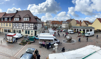 Foto des Albums: Erster PriMa-Treff auf dem Pritzwalker Wochenmarkt