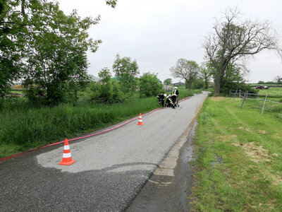 Insgesamt wurden 45 B-Schl&auml;uche verlegt.Foto: Frank Herrling  (Bild vergr&ouml;&szlig;ern)