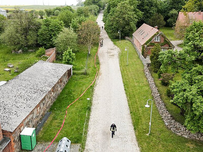 Insgesamt wurden 45 B-Schl&auml;uche verlegt. Foto: Uwe Sellmann  (Bild vergr&ouml;&szlig;ern)