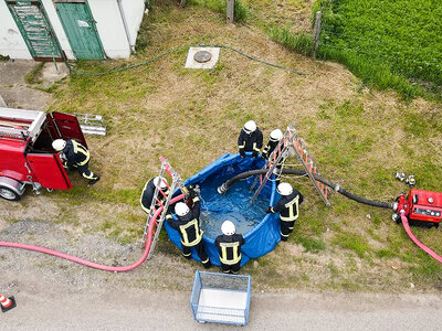 Zwischenstation Wasserreservoir. Foto: Uwe Sellmann  (Bild vergr&ouml;&szlig;ern)