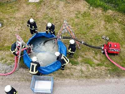 Zwischenstation Wasserreservoir. Foto: Uwe Sellmann  (Bild vergr&ouml;&szlig;ern)