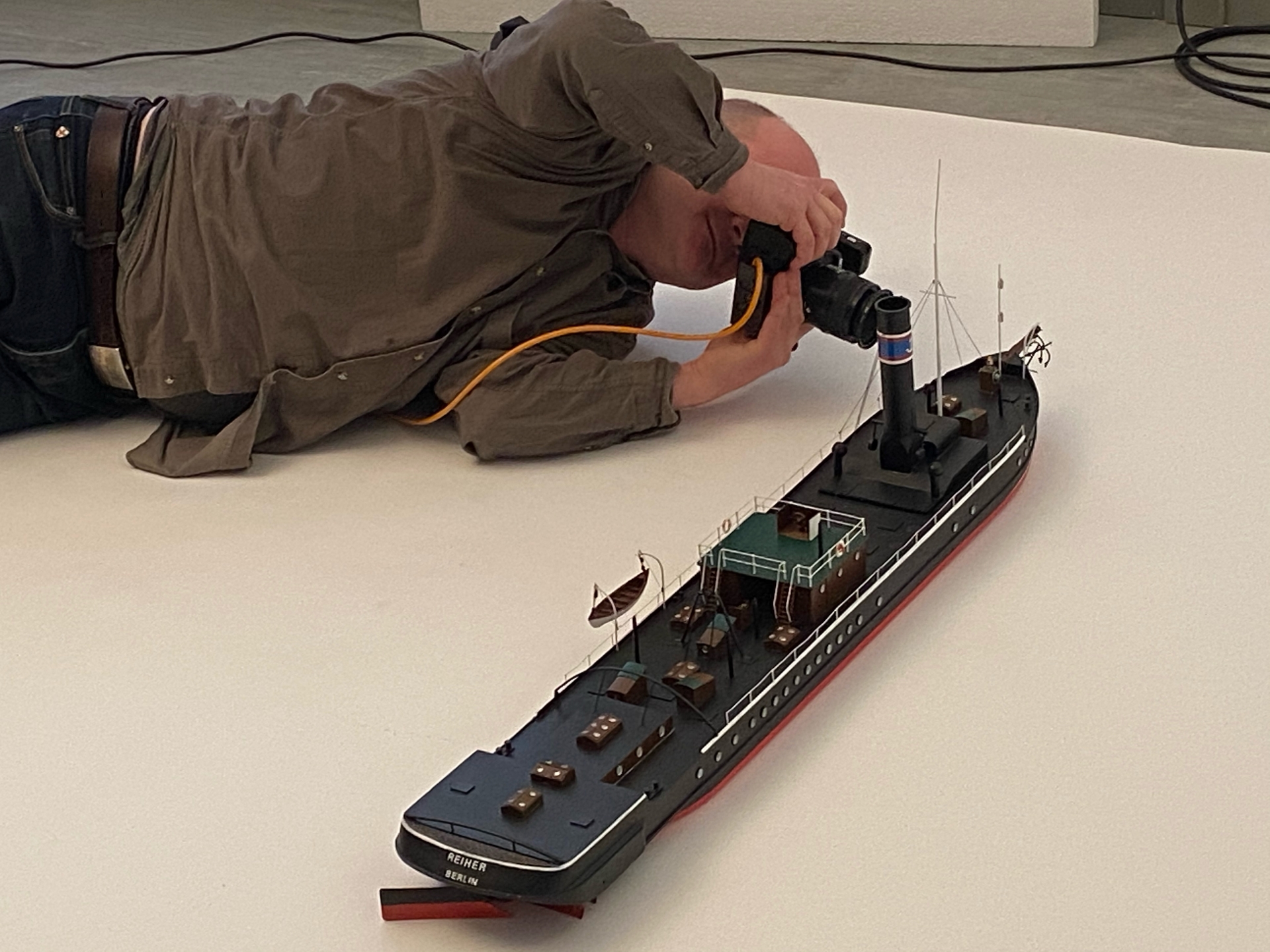 Bild: Detailaufnahme des Dampfers REIHER