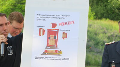 Vorschaubild: Der Antrag auf Förderung einer Übungstür bei der Mittelbrandenburgischen Sparkasse wurde bewilligt