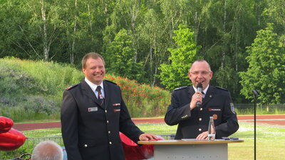 Vorschaubild: Kreisjugendwart André Slaby und Michael Reuter, Vorsitzender KFV HVL