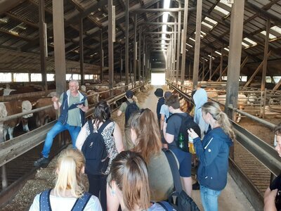 Foto des Albums: Oberschüler aus Glöwen erkunden Landwirtschaftsbetrieb im Rahmen der Berufsorientierung (17. 06. 2021)